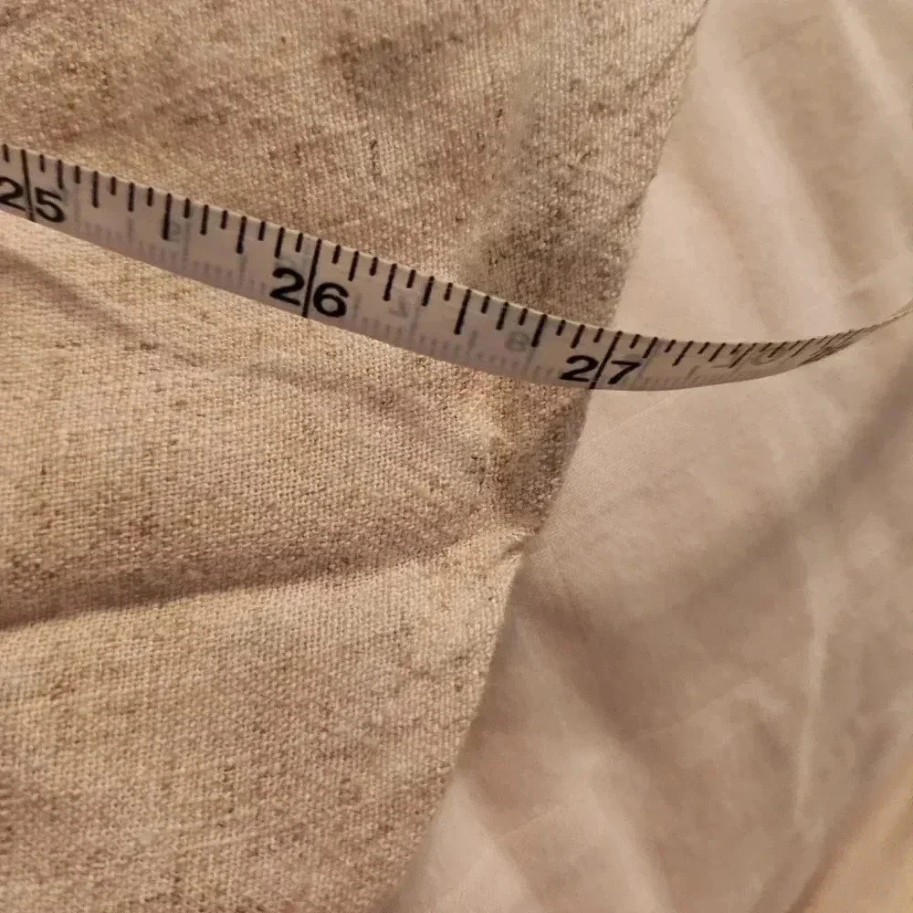 Authentic Organic Japanese Sweater Cardigan Pockets Artistic Beige Tan Straw - Picture 8 of 9